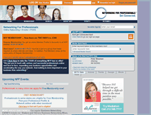 Tablet Screenshot of houston.networkingforprofessionals.com